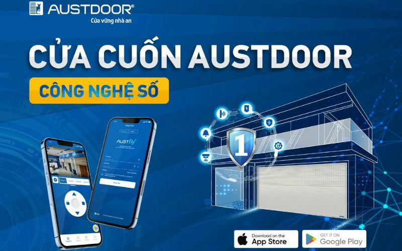 cửa cuốn điều khiển bằng điện thoại