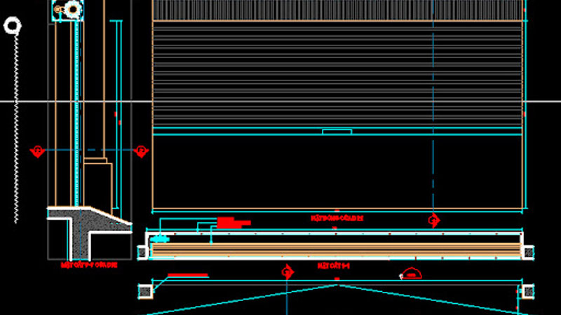 ký hiệu cửa cuốn trong Cad