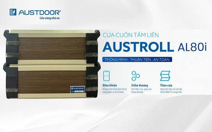 Cửa cuốn tấm liền AL80i – Thế hệ cửa cuốn nan liền Austdoor mới